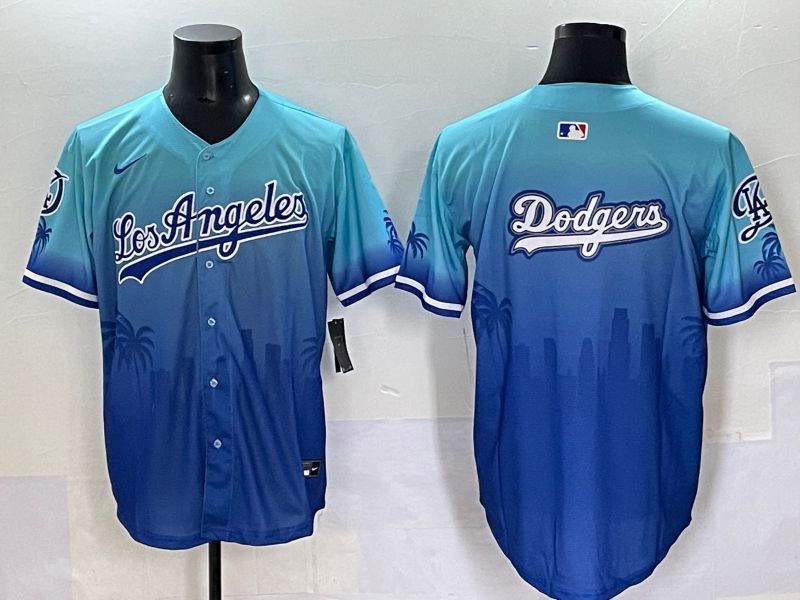Men 2025 Los Angeles Dodgers Blank Blue Game Nike MLB Jersey style 62611